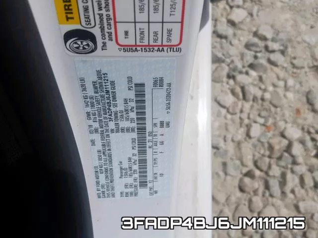 3FADP4BJ6JM111215 фото 2