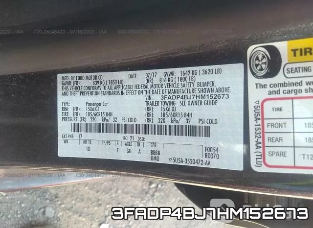 3FADP4BJ7HM152673 фото 10