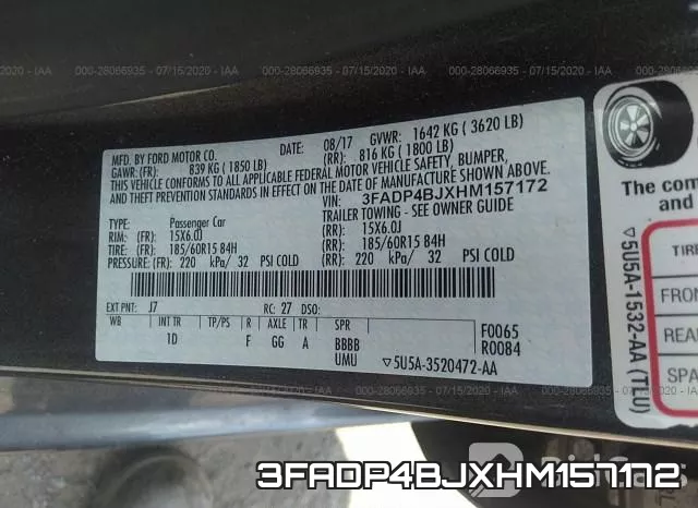 3FADP4BJXHM157172 фото 10
