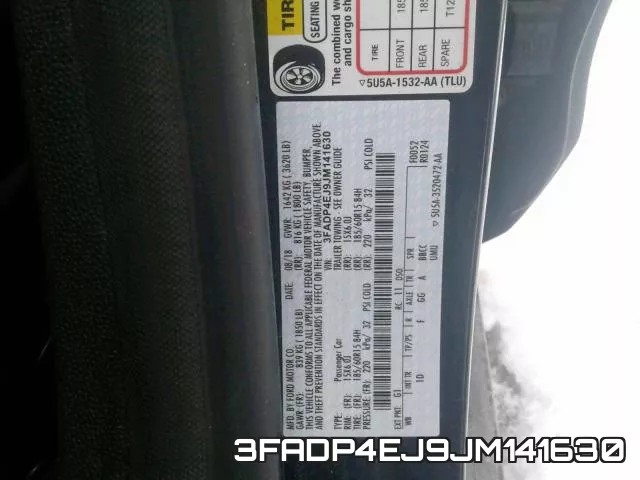 3FADP4EJ9JM141630 фото 2