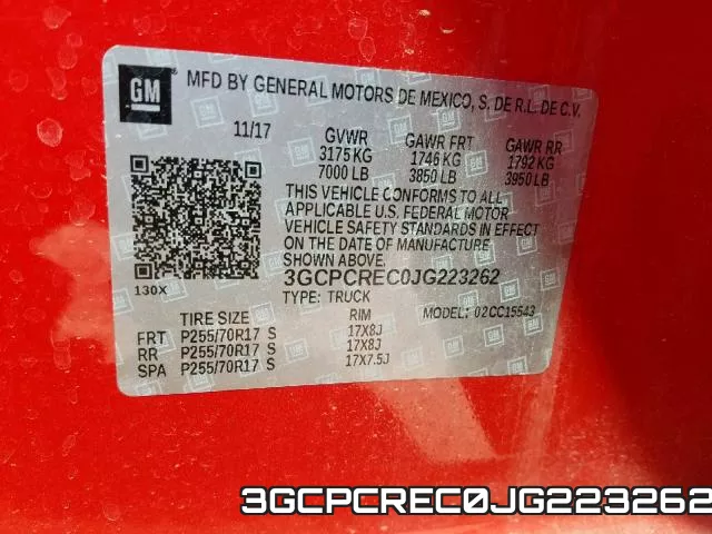 3GCPCREC0JG223262 фото 2