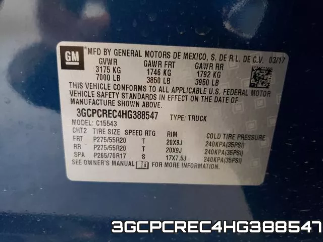 3GCPCREC4HG388547 фото 2