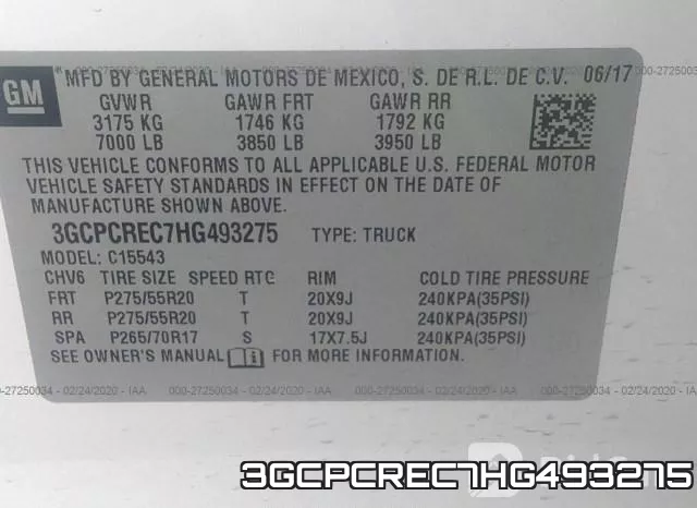 3GCPCREC7HG493275 фото 10