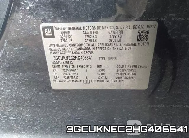 3GCUKNEC2HG406641 фото 10