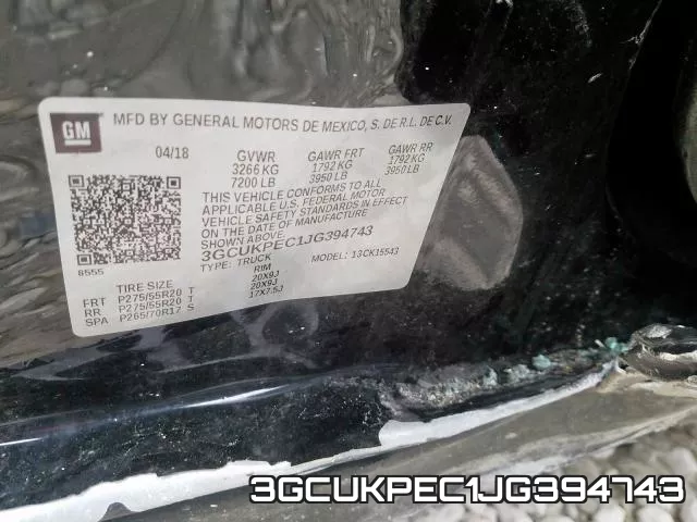 3GCUKPEC1JG394743 фото 2