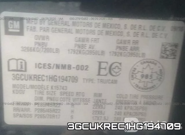 3GCUKREC1HG194709 фото 10