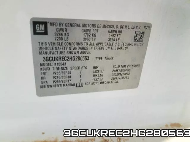 3GCUKREC2HG280563 фото 2