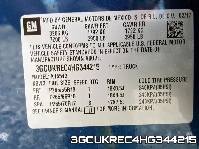 3GCUKREC4HG344215 фото 2
