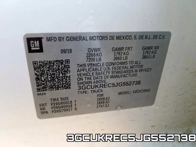 3GCUKREC5JG552738 фото 2