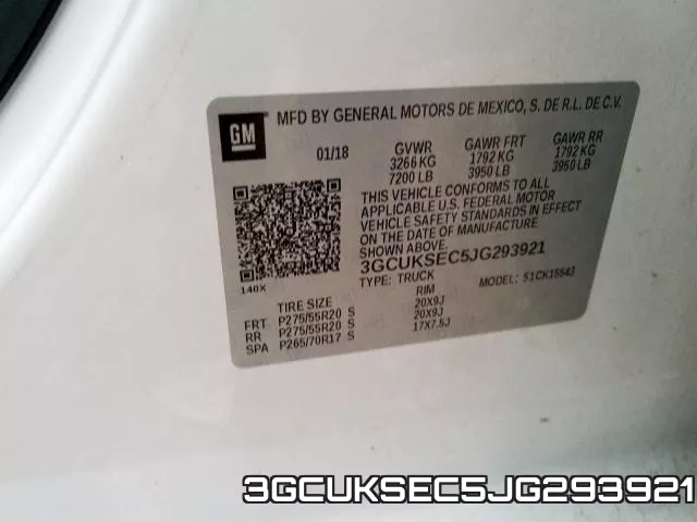 3GCUKSEC5JG293921 фото 2