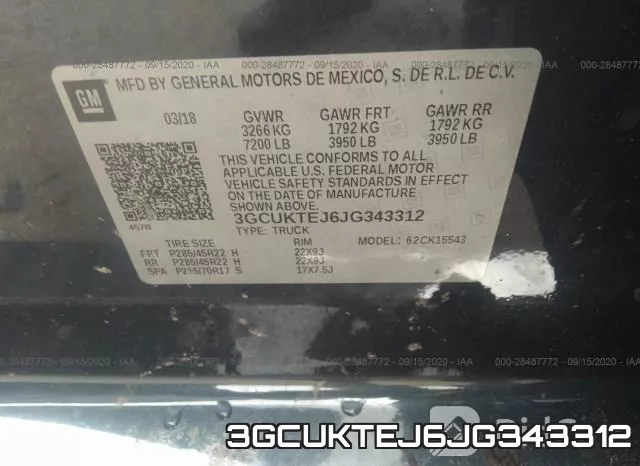 3GCUKTEJ6JG343312 фото 10