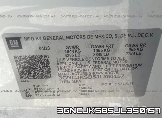 3GNCJKSB5JL350157 фото 10