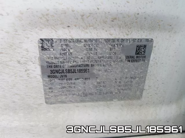 3GNCJLSB5JL185961 фото 2
