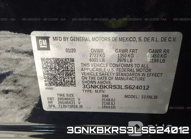3GNKBKRS3LS624012 фото 10