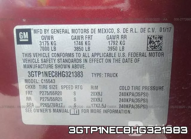 3GTP1NEC8HG321383 фото 10