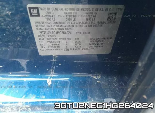 3GTU2NEC1HG264024 фото 10