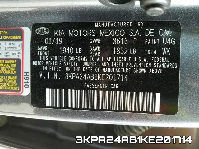 3KPA24AB1KE201714 фото 2