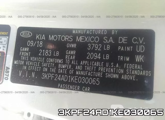 3KPF24AD1KE030065 фото 10