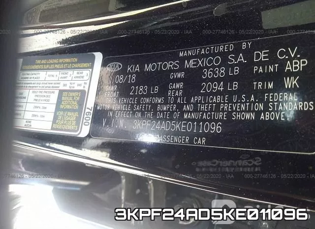 3KPF24AD5KE011096 фото 10
