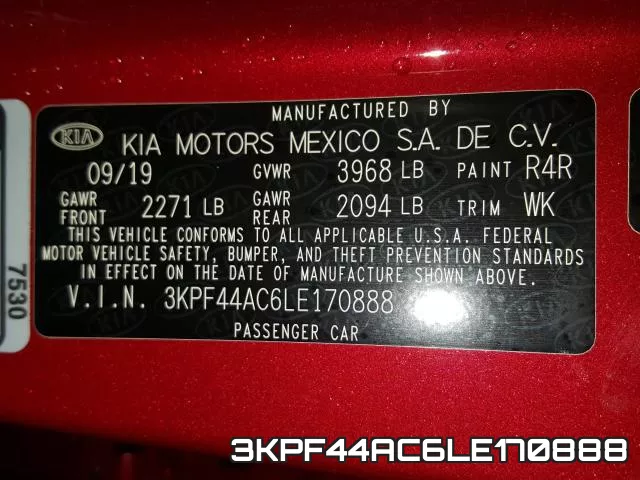 3KPF44AC6LE170888 фото 2