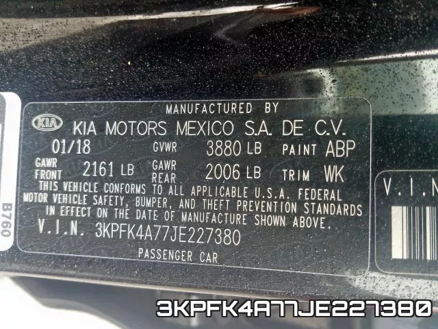 3KPFK4A77JE227380 фото 2