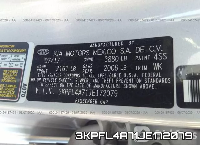 3KPFL4A71JE172079 фото 10