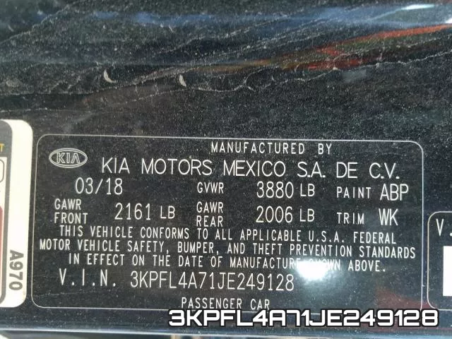 3KPFL4A71JE249128 фото 2