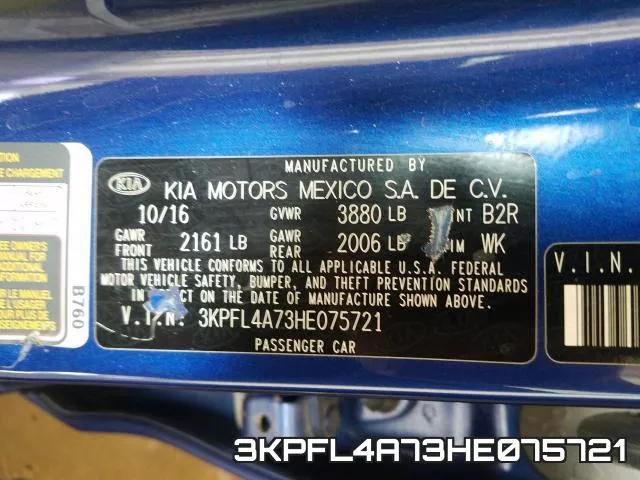 3KPFL4A73HE075721 фото 2