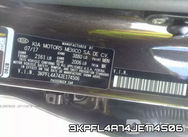 3KPFL4A74JE174506 фото 10
