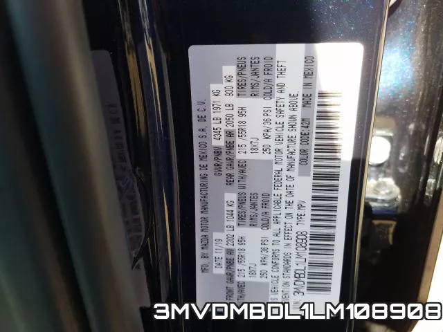 3MVDMBDL1LM108908 фото 2