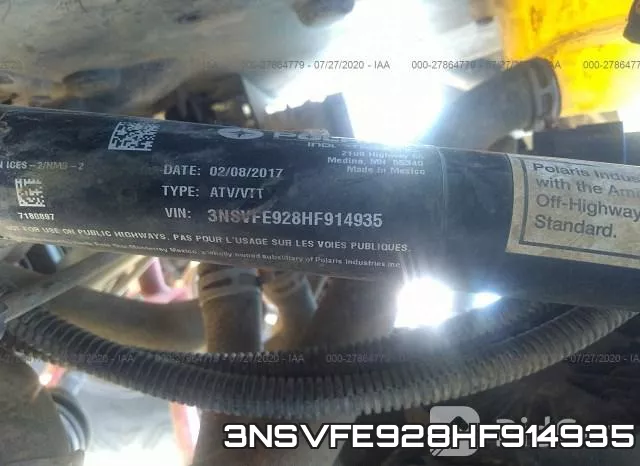 3NSVFE928HF914935 фото 2