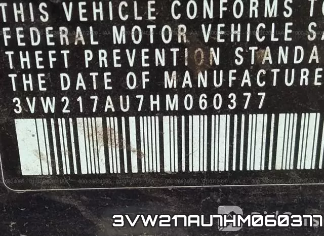 3VW217AU7HM060377 фото 10