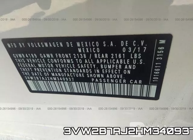3VW2B7AJ2HM340937 фото 10