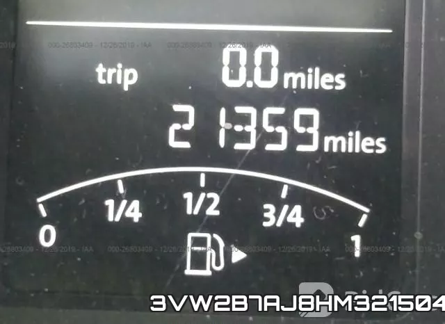 3VW2B7AJ8HM321504 фото 8