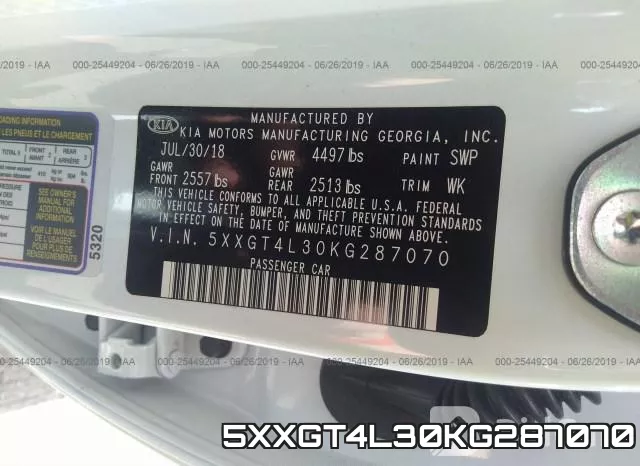 5XXGT4L30KG287070 фото 10