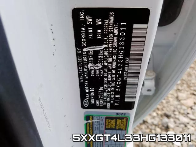 5XXGT4L33HG133011 фото 2