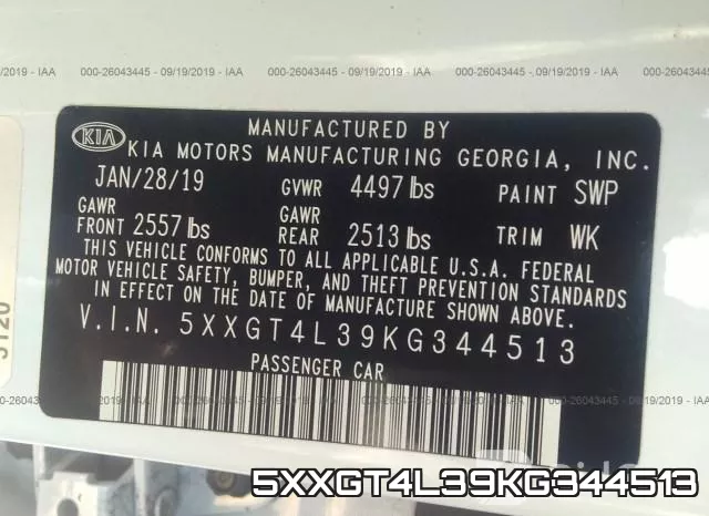 5XXGT4L39KG344513 фото 10