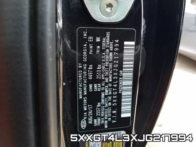 5XXGT4L3XJG217994 фото 2