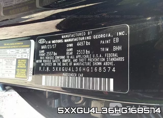 5XXGU4L36HG168574 фото 10