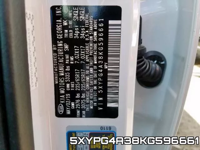 5XYPG4A38KG596661 фото 2