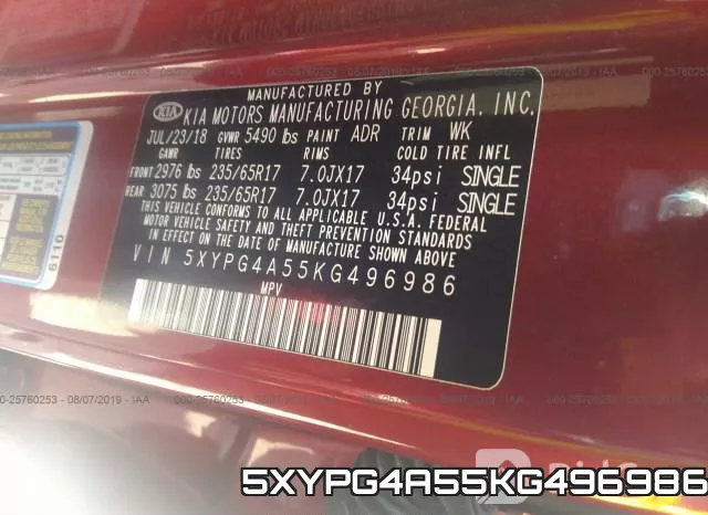5XYPG4A55KG496986 фото 10