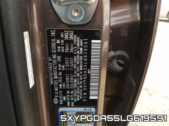 5XYPGDA55LG619591 фото 2