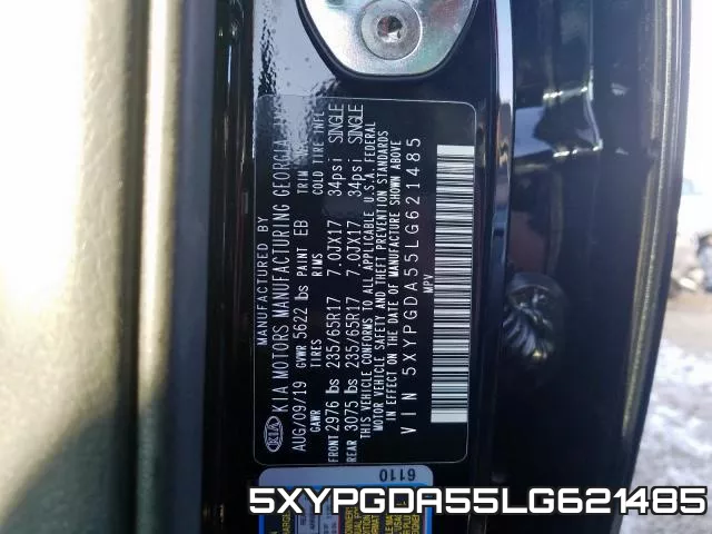5XYPGDA55LG621485 фото 2