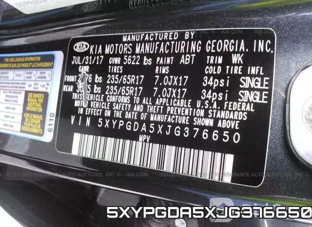5XYPGDA5XJG376650 фото 10