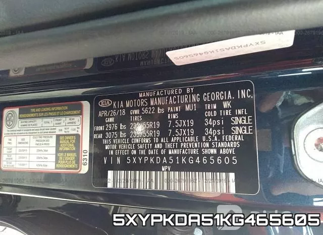 5XYPKDA51KG465605 фото 10