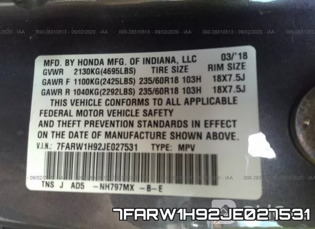 7FARW1H92JE027531 фото 10