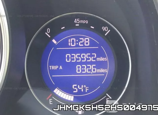 JHMGK5H52HS004975 фото 8