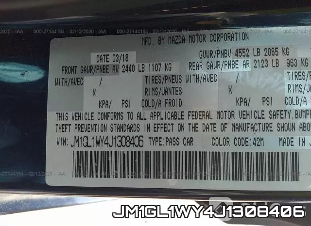 JM1GL1WY4J1308406 фото 10