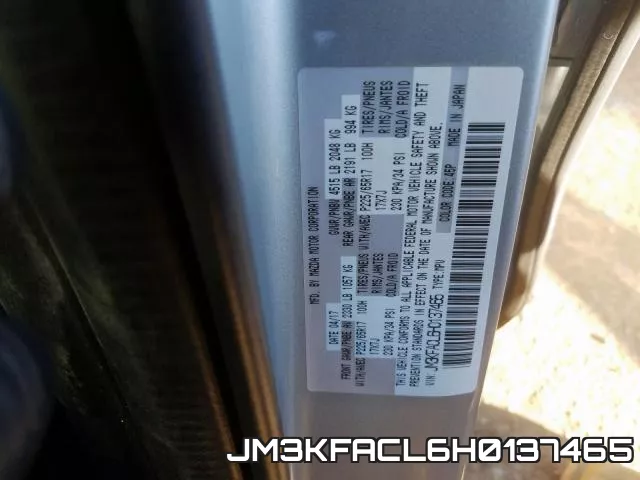 JM3KFACL6H0137465 фото 2