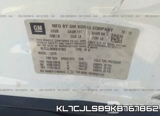 KL7CJLSB9KB767862 фото 10